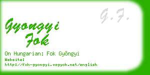 gyongyi fok business card